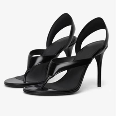 Soleist Sommer Neu Damen Stiletto Sandalen Prägnante Damen Flip-Flops High-Heel Sandalen Slingback Laufsteg Damenschuhe Große Größen 34-46