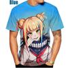 Japansk Anime Jente Himiko Toga Herre/dame Mote Slim 3D-trykk T-skjorte Casual Rundhals Topp Herre Oversize Klær
