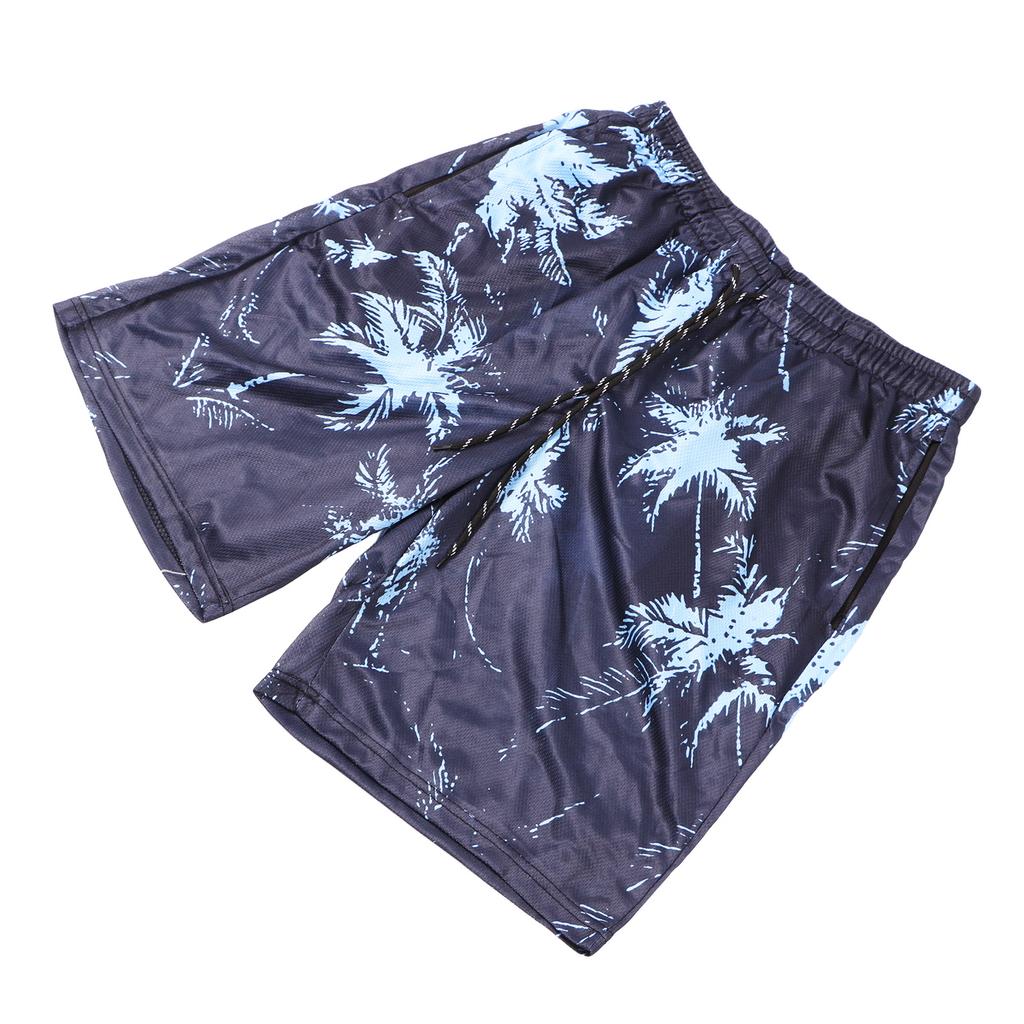Men Beach Pants Breathable Fast Drying Comfortable Loose 3D Printed Board Shorts for Pool Surfing