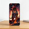 Cartoon Ferocious Tiger Phone Case For Samsung Galaxy A73,A72,A71,A70,A53,A52,A51,Soft Silicone Black Cover
