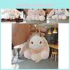 Adorable porte-clés lapin en peluche, poupée mignonne en coton, cadeau pour couple, animal en peluche doux
