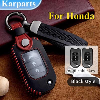 Yüksek Kaliteli Araba Deri Katlanır anahtar kapağı Çanta Kılıf Kabuk Tutucu Koruyucu Honda Accord Civic CR-V HR-V HRV Crider Jade Odyssey