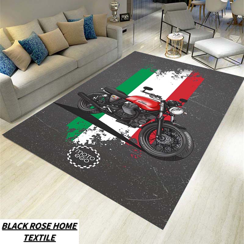 20 Style Retro Motorcycle Moto G-Guzzi Carpet Living Room Sofa Kitchen Table Floor Mat Fashion Decoration Leisure Anti slip Rug