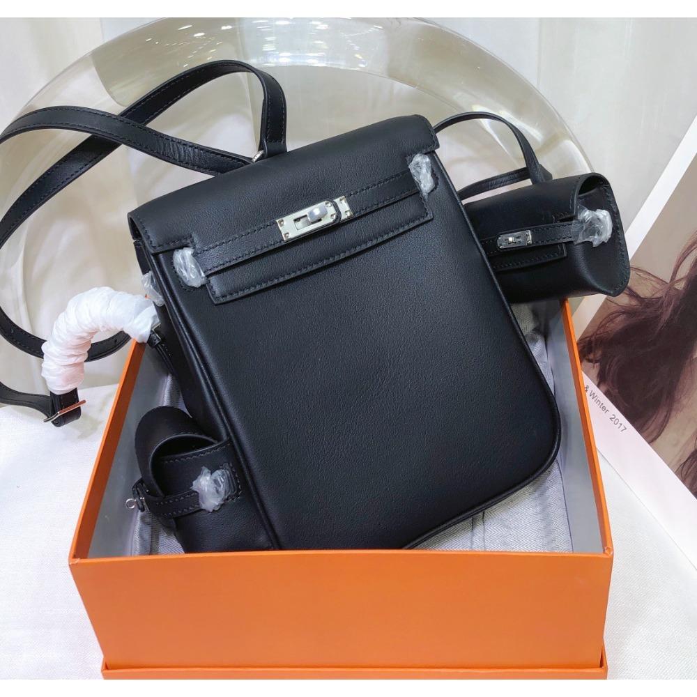 Рюкзак женский 2023 новый модный кожаный женская сумка дорожная сумка рюкзак селебрити маленький рюкзак инстаграм такой же рюкзак 18822cm чёрный 13660₽