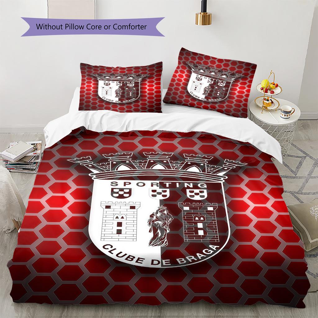BRA logo Bedding Quilt Set Quilt Cover Pillowcase Home Decoration Birthday Gift (1 * duvet cover + 2 * pillowcase, without core)
