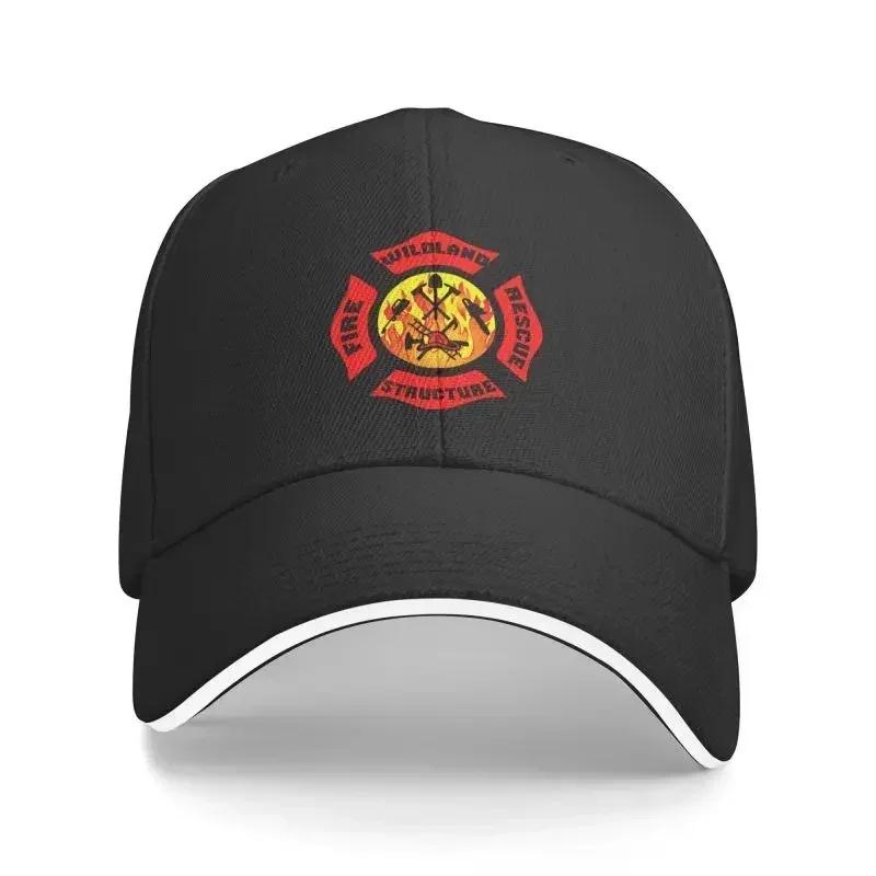 Personalized Fire Rescue Firefighter Baseball Cap for Men Women Adjustable Dad Hat Outdoor