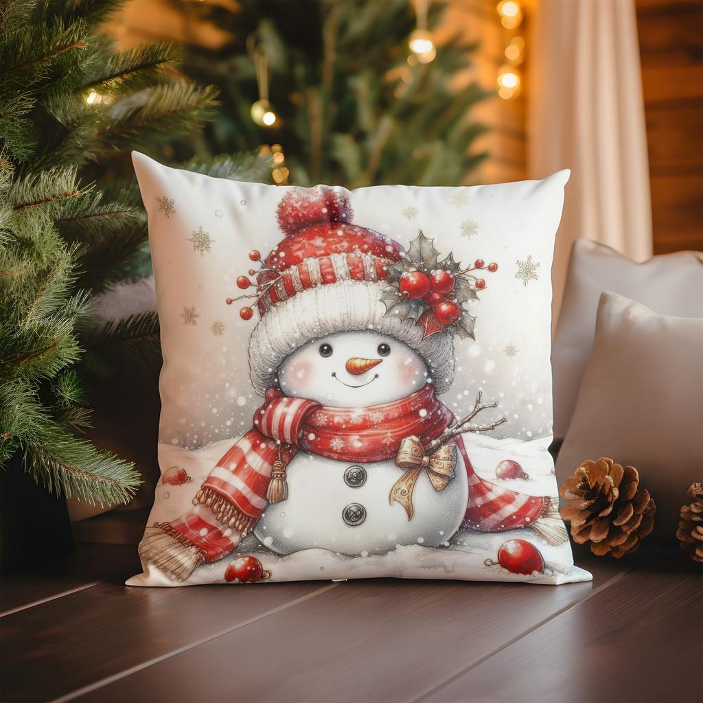 Home Decor Glowing Christmas Tree Pillow: Merry Christmas Pattern Cushion Cover Suitable for Sofa Bedroom Car Pillow Cover