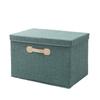 Cotton Linen Fabric Foldable Bins Folding Toys Organizer New Storage Basket