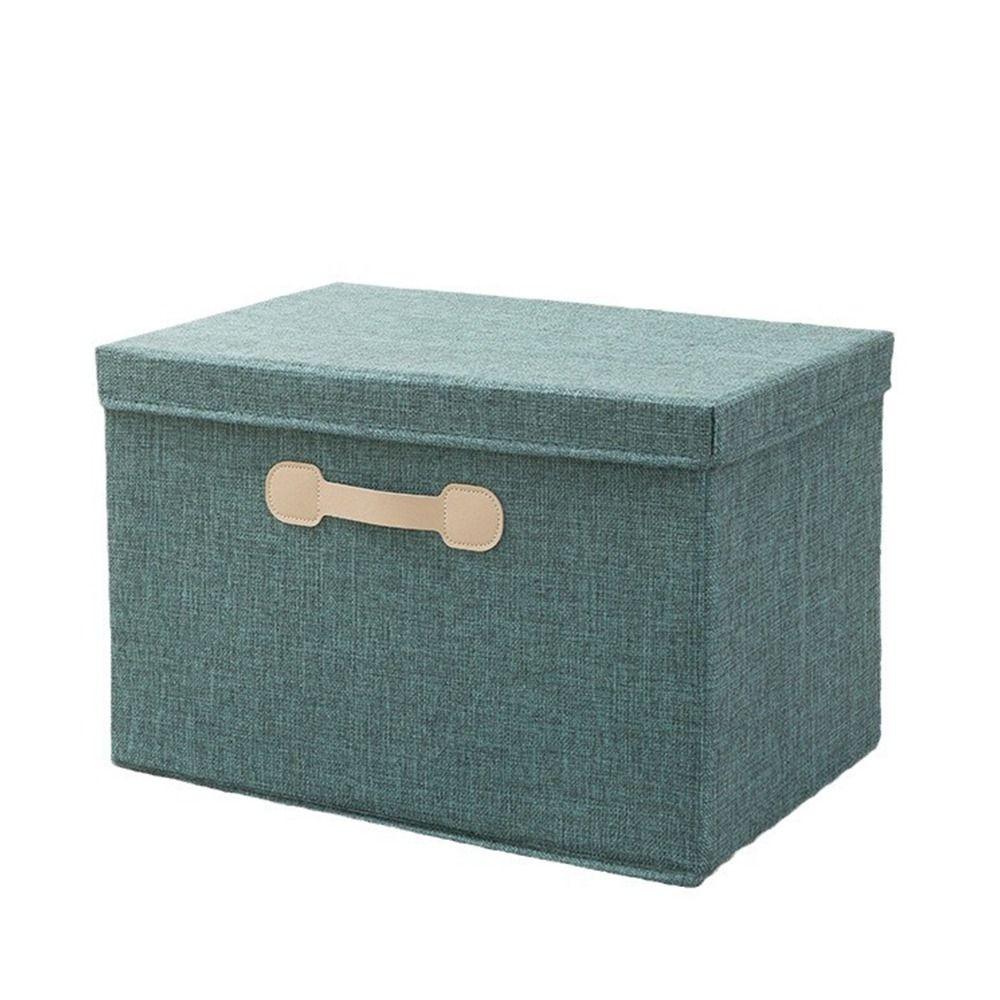 Cotton Linen Fabric Foldable Bins Folding Toys Organizer New Storage Basket