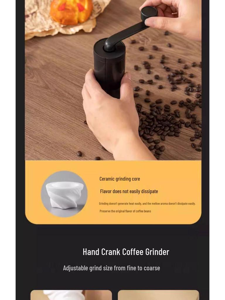 Manual Pour Over Coffee Maker Set with Hand Grinder and Filter Cup