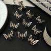 10-20 Pcs Mini Hollow Out Butterfly Design Sweet Hair Clip Retro Bangs Fixed Clip Decoration Hair Grasping For Women And Girls