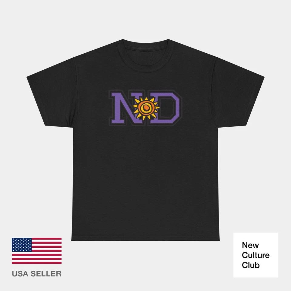 ND Logo Purple New Deal Classic Skateboards Howell 80s 90s Retro T-Shirt Print L