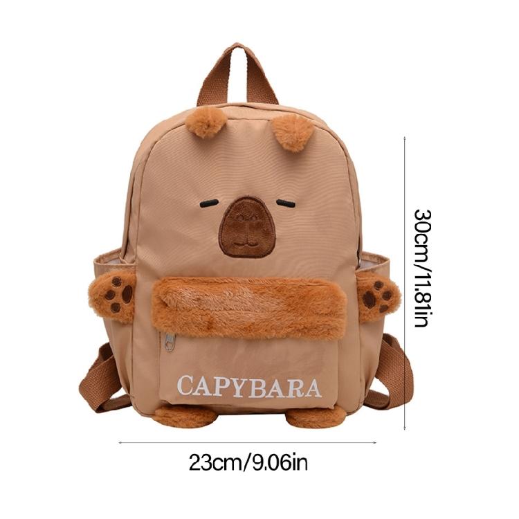 Sweet Cartoon Backpack for Girl Plush Backpack Large Capacity Backpack Book Bag Lovely Dolls Bag Student School Bag