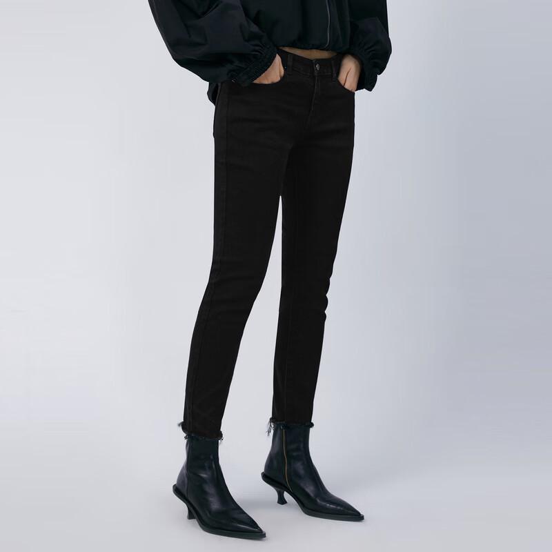 

JNBY Women s 2024 Spring Slim Fit Washed Ankle Jeans S