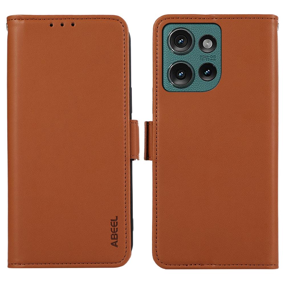 ABEEL For Motorola Edge 50 Neo 5G/Moto S50 5G/Thinkphone 25 5G Case Leather Phone Cover with RFID Blocking Wallet