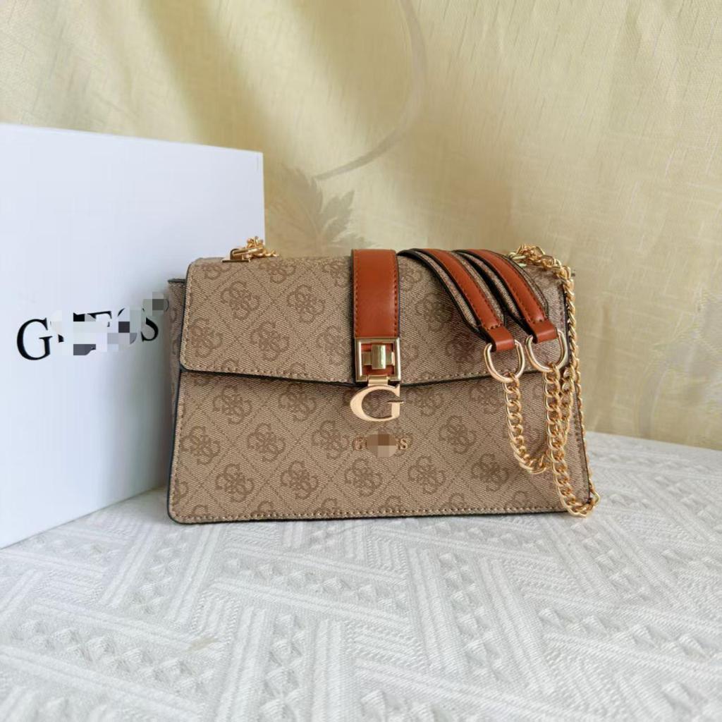 Guess Home Neue Mode G-Print Kleines Quadratisches Ketten-Klappen-Crossbody-Schultertasche