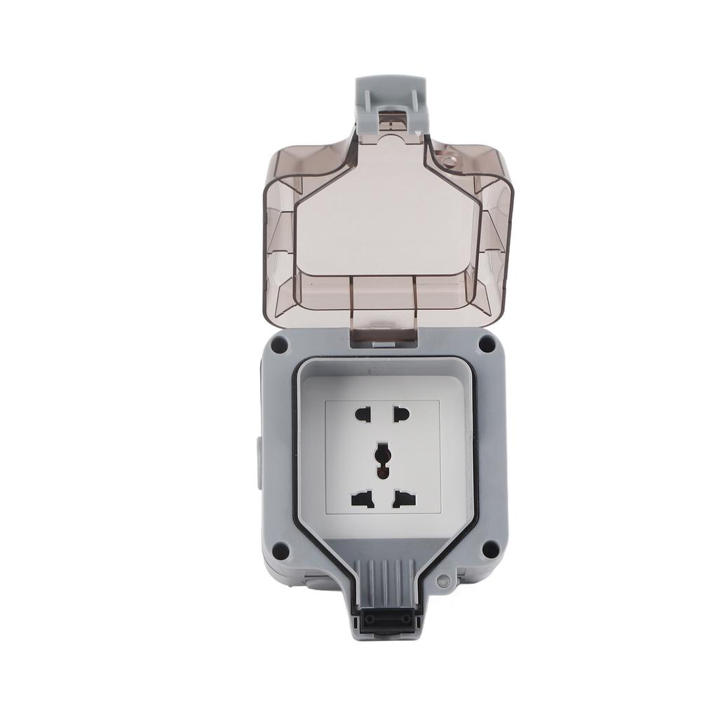 Waterproof Socket Charging Receptacle Power Outlet IP66 PC Electricity Accessory for Outdoor 5 Hole