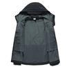 Men's Waterproof Windproof Soft Shell Jacket for Autumn/Winter - Warm, Velvet-Lined for Mountaineering, Skiing, and Cycling.