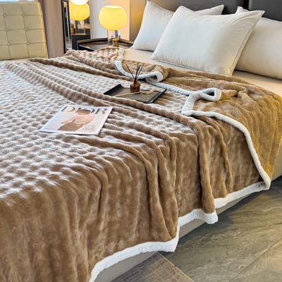 All-season Bedroom Throw Blanket Flannel Blanket Imitation Fur Tuscan Rabbit Velvet Blanket Multifunctional Office Nap Blanket