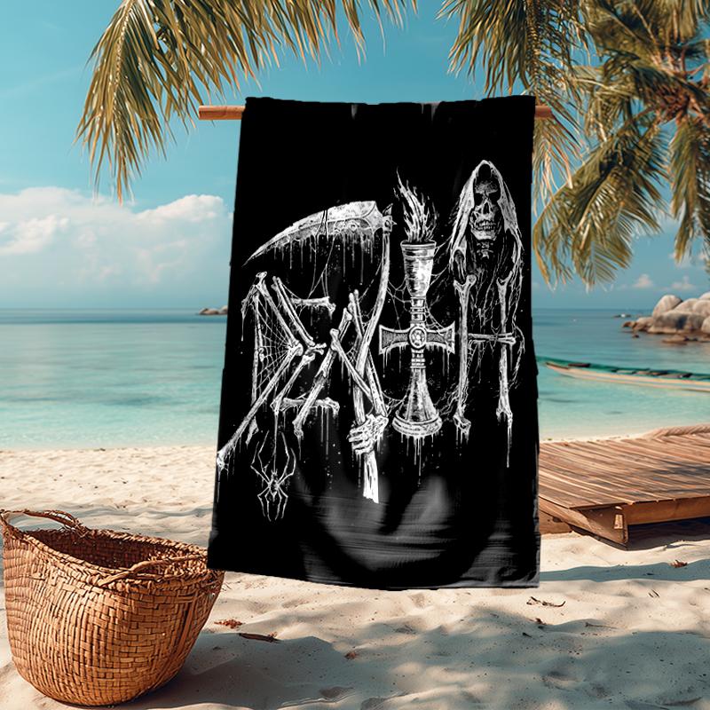 Death Fashion Beach Towel: Ideal for Summer Adventures Soft, absorbent and quick drying suitable for swimming and bathing