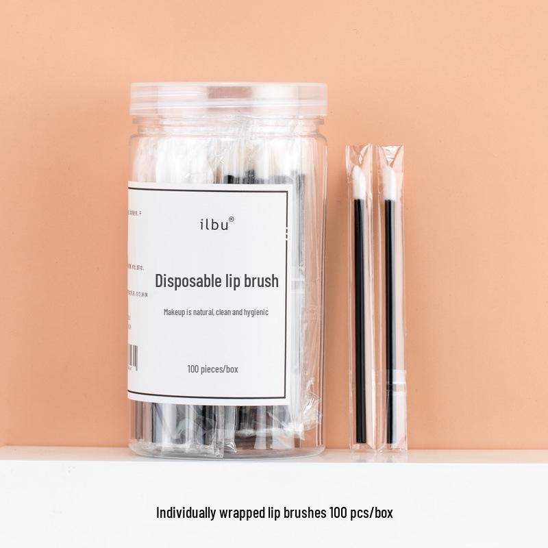 

100 шт. Портативные одноразовые кисточки для губ для помады и бальзама для губ - Унисекс инструмент для макияжа для начинающих 25 Pieces/Bag
