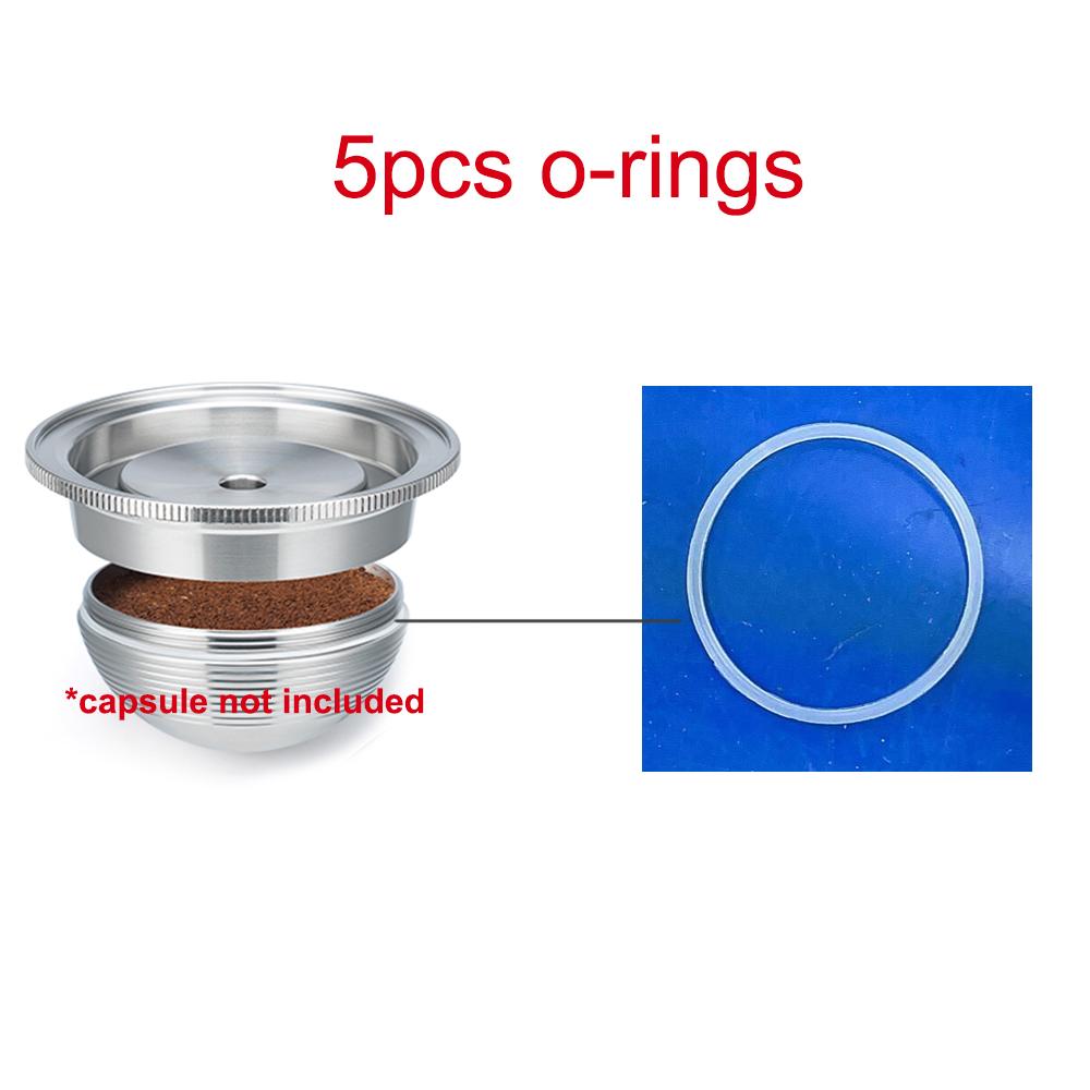 

5/10pcs Silicone O-ring Replacement Rubber Seals For Vertuoline Stainless Steel Reusable Coffee Capsule
