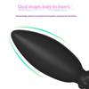 Silicone Metal Rolling Bead Anal Plug Wearable Butt Plug G-Spot Massage Anus Stimulation Adult Sex Toy for Solo Play