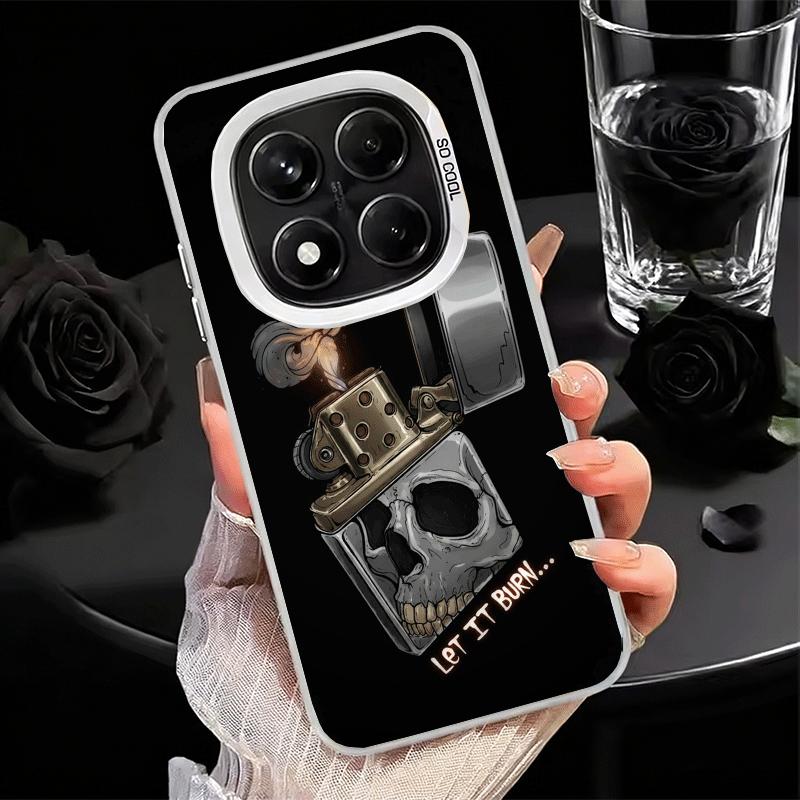 Lighter Cool Pattern Soft Phone Case for Xiaomi Redmi Note 13 14 15 Pro Plus 12S 12 11S 11 11T 10S 10 Shockproof Cover Back Shel