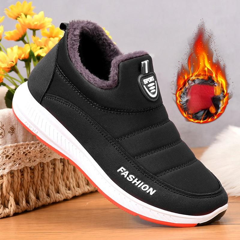 

Теплая хлопковая обувь, зимние мужские и женские хлопковые ботинки, плюшевые зимние сапоги для отдыха, большой размер 36-44