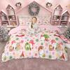 Homewish Cute Snowman Santa Claus Duvet Cover Set For Boys Girls Merry Xmas Christmas Bed Set New Year Quilt Cover Set