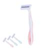 4pcs Professional Women Hair Shaver Portable Underarm Legs Body Hair Removal Trimmer