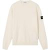 Solid Color Crew Neck Long Sleeve Sweater Men Sweater Ivory K2S155100001S00A1-V0093