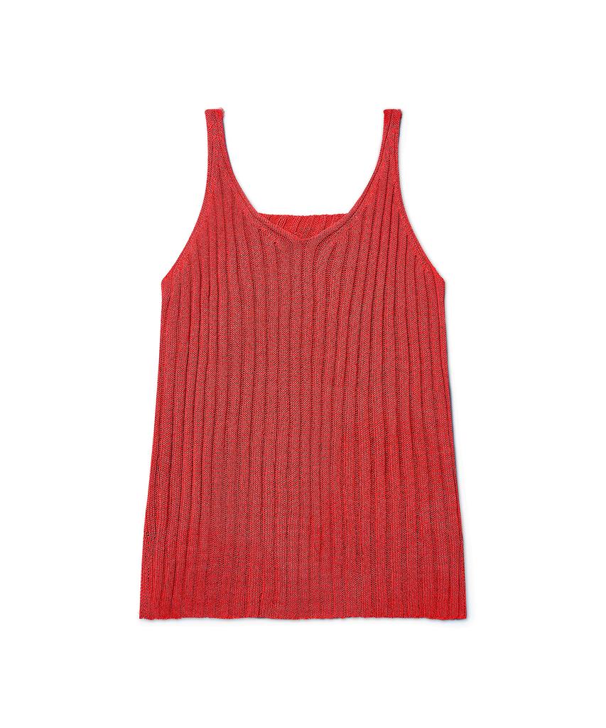 PLUNASTUDIO Reversible Sleeveless Knit (Red)