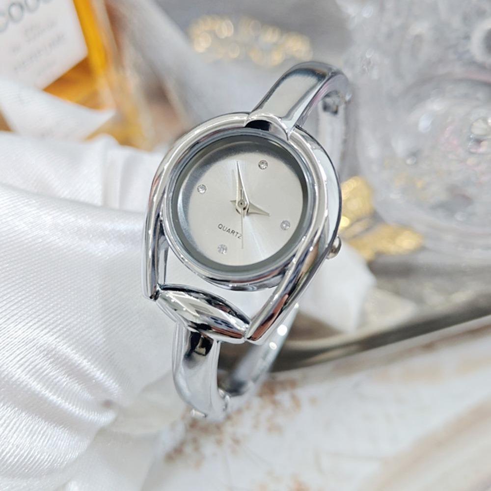 Creative Open Design Quartz Watch Elegant Luxury Bracelet Watch Gift Ladies Watch серебряный
