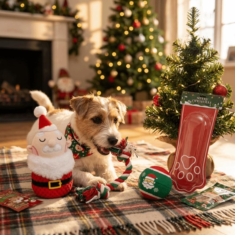 3pcs Snowman Christmas Dog Toy Xmas Tree Christmas Santa Pet Toy Pet Chew Toy Holiday Gift