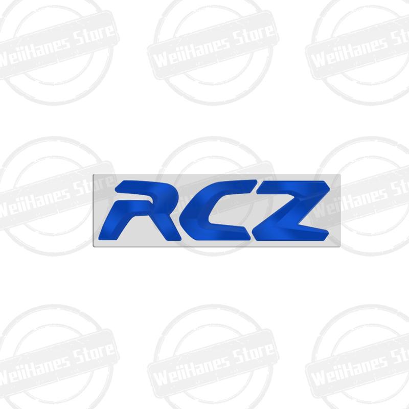 SQOB1 Metal 3D Para Peugeot RCZ Insignia Letras Tricolor Francesas Logo Pegatina de Carrocería para Maletero Trasero de Coche Emblema de Rendimiento GT LINE Accesorios