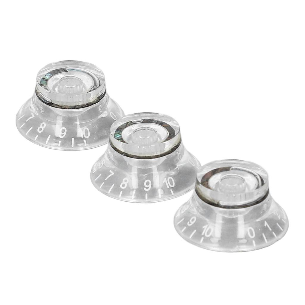 3PCS Guitar Potentiometer Control Knob Acrylic 6mm Inner Diameter 360 Degrees  Rotation Guitar Speed Control Knob