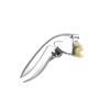 Stainless Steel Garlic Press 16cm Silver Manual Garlic Crusher Kitchen Tool Easy Clean Ibili