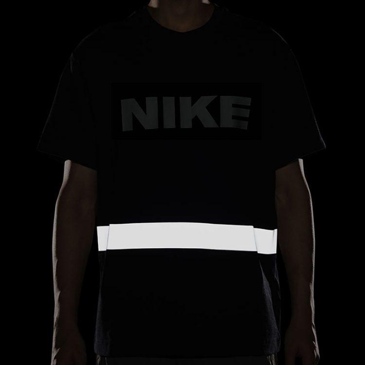 Nike T Shirts Men's Black Crew Neck Moderate Straight Fit DB3605-010