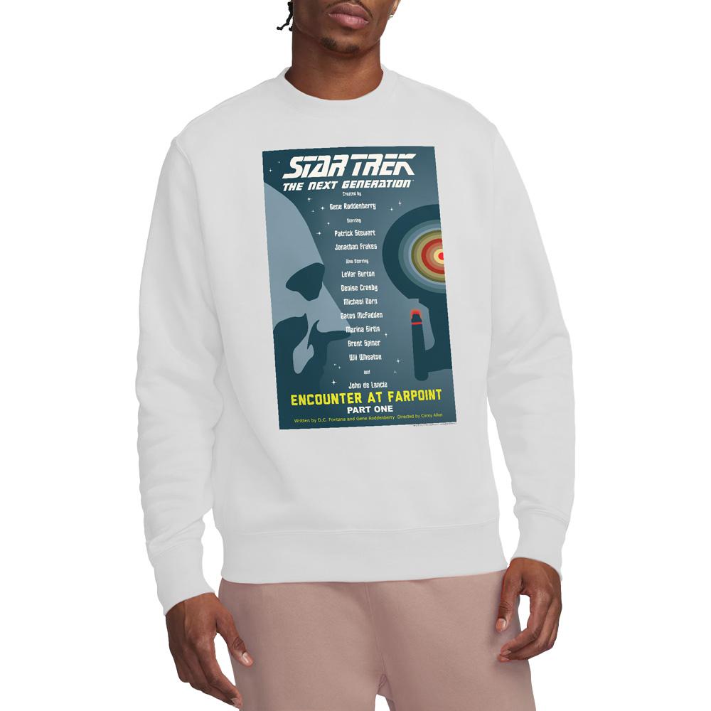 STAR TREK Unisex Adult The Next Generation Season 1 Episode 1 Sweatshirt