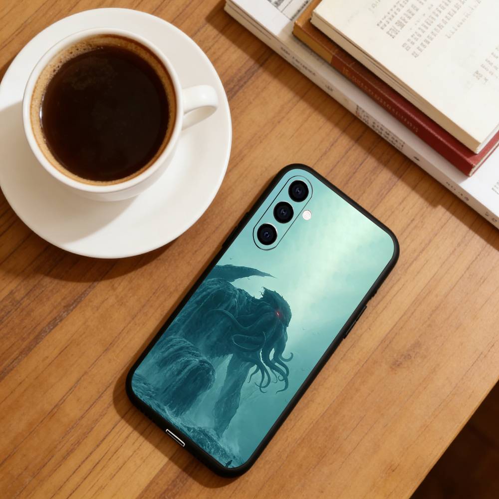 

Mythos Art CTHULHU Phone Case Black Silicone Soft For Samsung Galaxy A73,A72,A71,A70,A53,A52,A51 Samsung a11