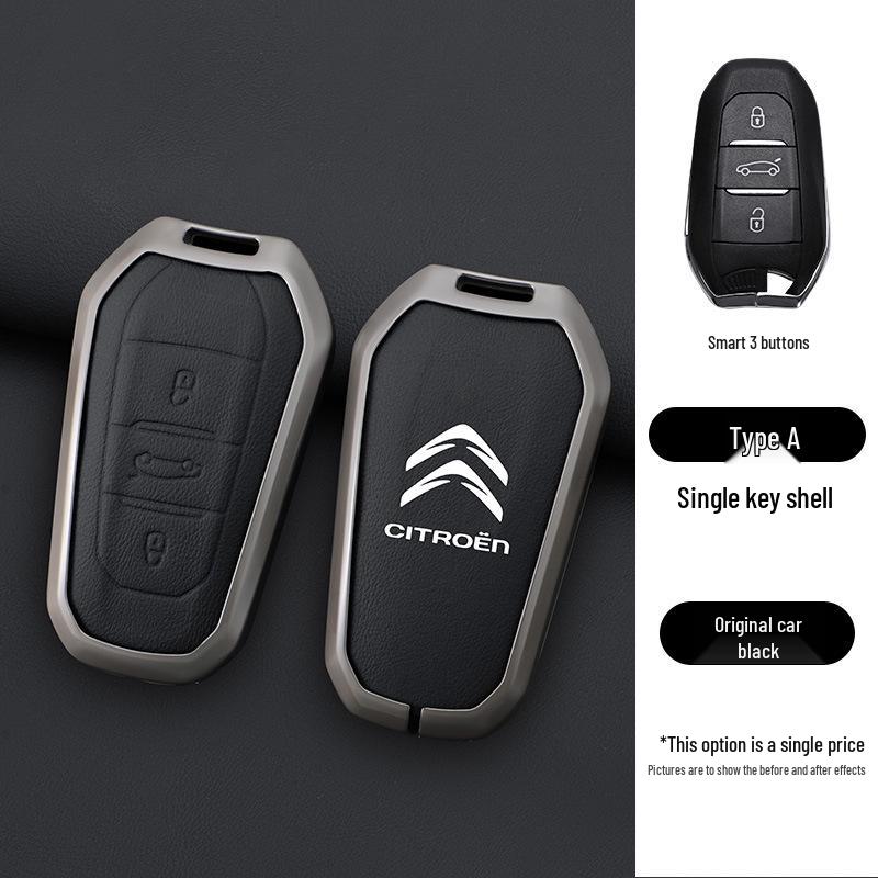 Pouzdro na klíče Citroen pro C4/C5 (2011-2013) Modely - Sklápěcí kovová přezka na skořápku