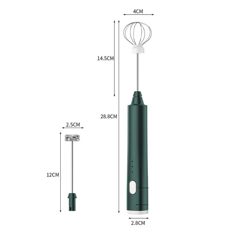 Electric Egg Beater Automatic Whisk Mixer Hand-held Cake Egg Cream Frother Machine USB Charging Kitchen Mixer Blender Machine Frothers Whisk Stirrer