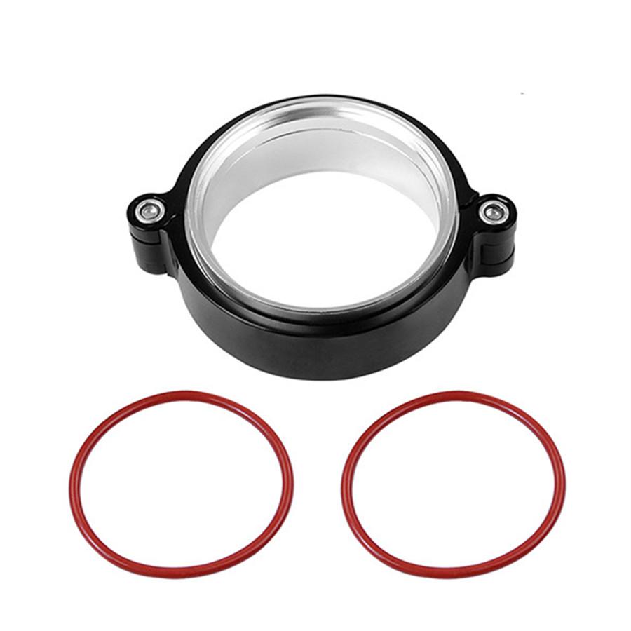 CNC Aluminum Exhaust Clamp Flange Assembly For 2.5 Inch Turbo Dump Pipe Downipes