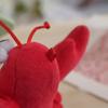 Cute Cartoon Lobster Headband and Keychain Set - Hair Tie, Brooch, and Bag Accessory