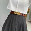 Classic Womens Minimalist Fashion Belt In Black Coffee And Earth Tone For Outfits Modern