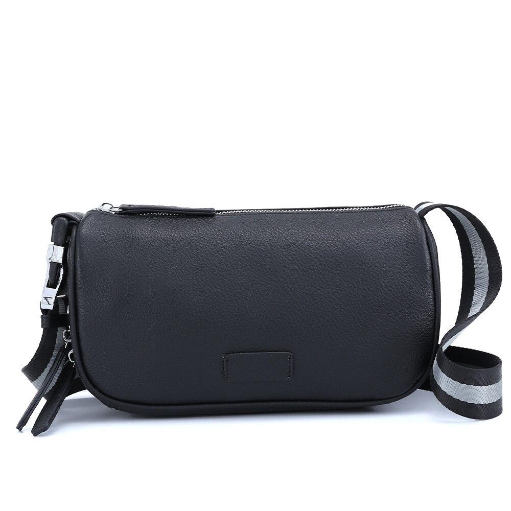

Zency Мягкие нагрудные сумки из натуральной кожи Простая повседневная женская сумка-мессенджер Многофункциональная женская уличная сумка большой вместимости чёрный