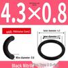 Durable Nitrile Rubber O-Ring, Wire Diameters 0.4-0.8mm, Waterproof & Wear-resistant Sealing Ring