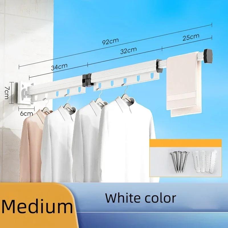 Retractable Clothes Drying Rack,Space-Saver,Collapsible Drying Racks for Laundry Room,Wall Mounted Clothes Hanger Rack