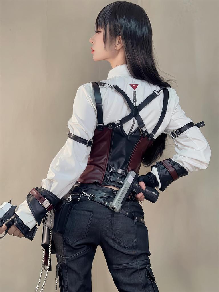 Koi To Shinsou Cosplay Protagonist and Female Protagonist Shinsou Hunter Koi Shinsou Cosplay Combat Uniform Popular Game Costume Size [NOKIJP]